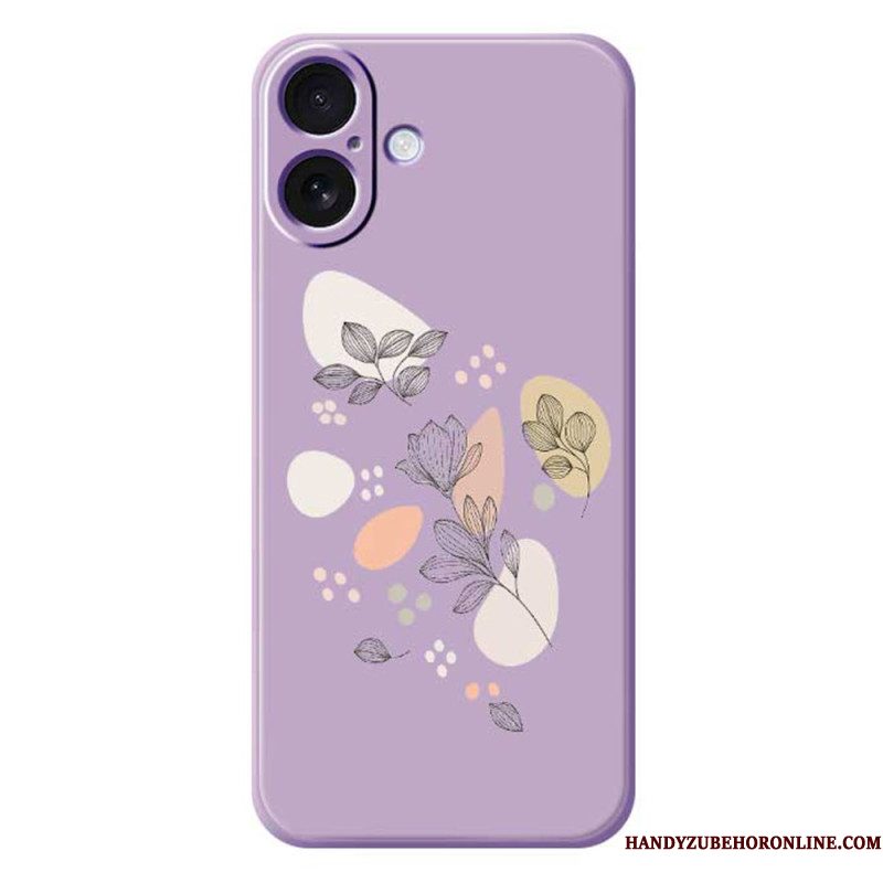 Hoesje Voor iPhone 17 Getekende Bladeren