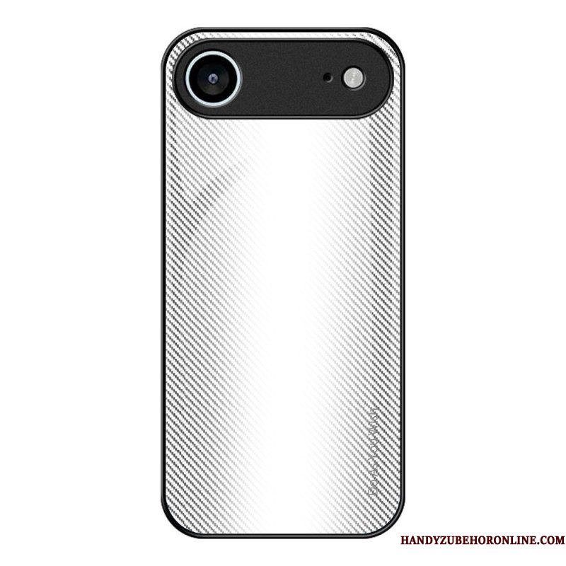 Hoesje Voor iPhone Air Gehard Glas Koolstofvezel