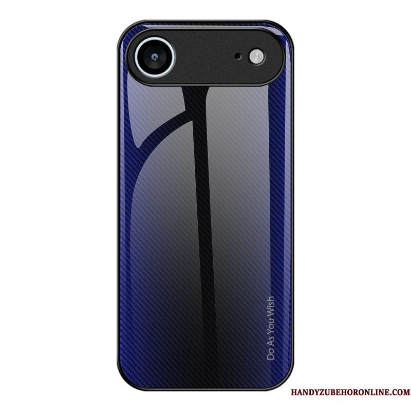 Hoesje Voor iPhone Air Gehard Glas Koolstofvezel