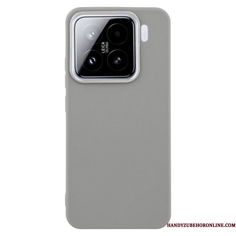 Hoesje Xiaomi 15 Leertextuur Bescherming Hoesje