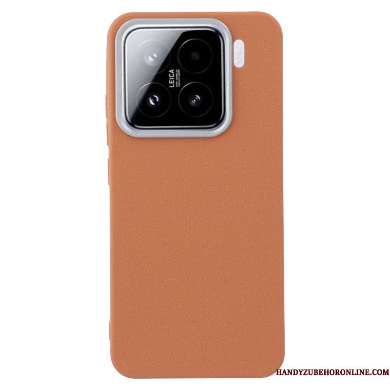 Hoesje Xiaomi 15 Leertextuur Bescherming Hoesje