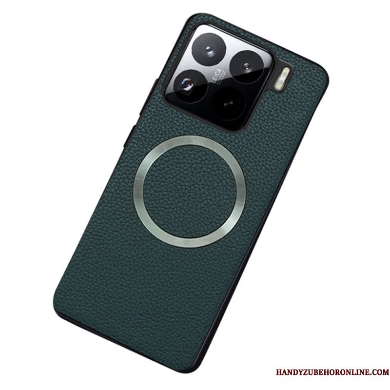Hoesje Xiaomi 15 Magsafe-compatibel Kunstleer Met Textuur Bescherming Hoesje