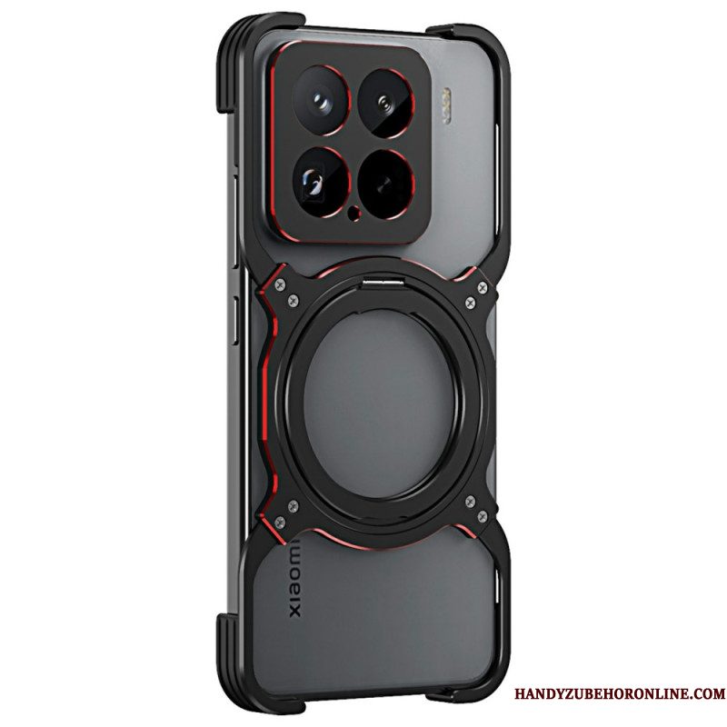 Hoesje Xiaomi 15 Metalen Standaard En Bumper Bescherming Hoesje