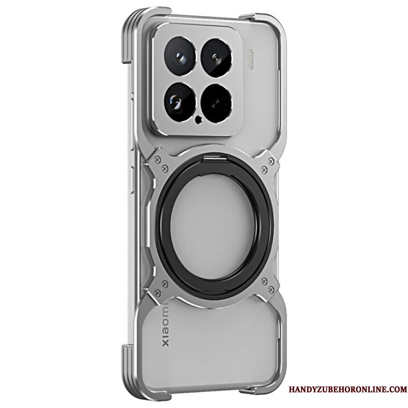 Hoesje Xiaomi 15 Metalen Standaard En Bumper Bescherming Hoesje