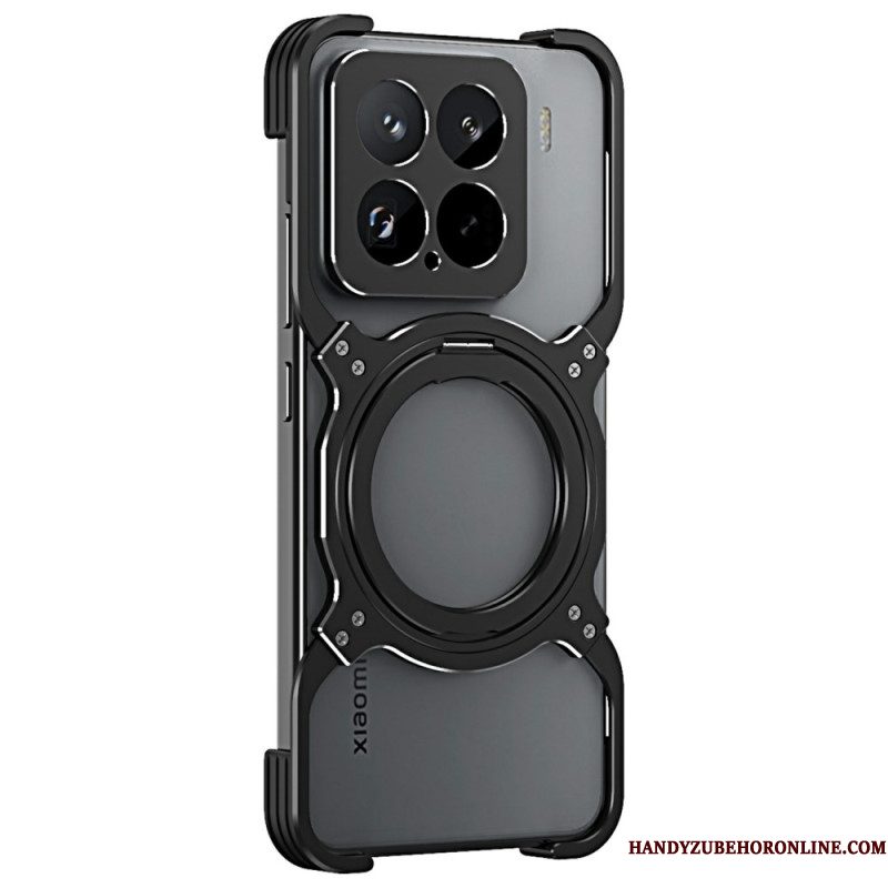 Hoesje Xiaomi 15 Metalen Standaard En Bumper Bescherming Hoesje