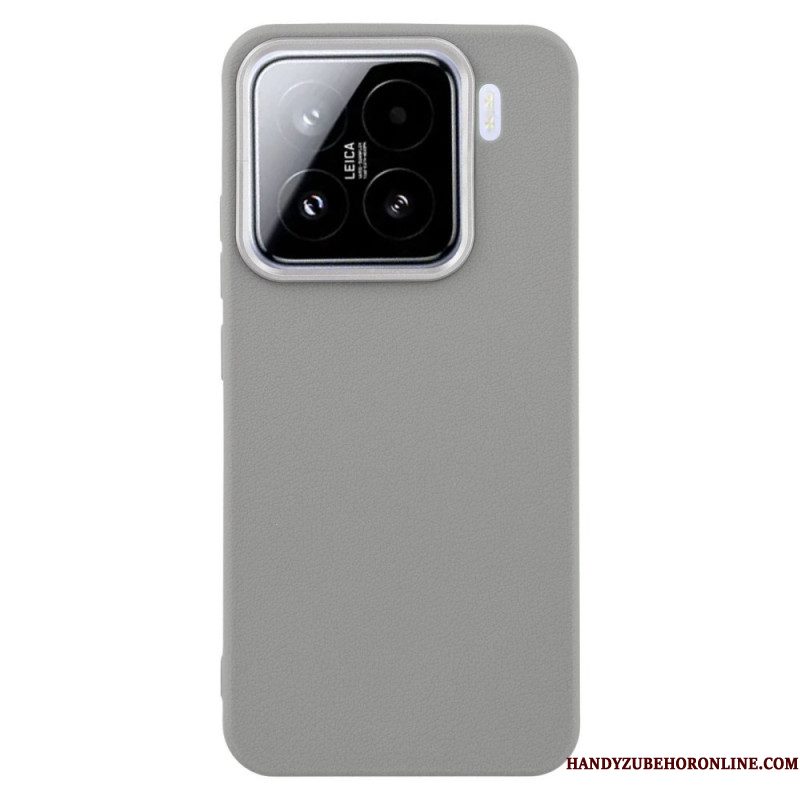 Hoesje Xiaomi 15 Pro Imitatieleer Textuur Bescherming Hoesje