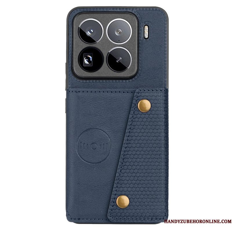 Hoesje Xiaomi 15 Pro Kaarthouder Met Leerlook