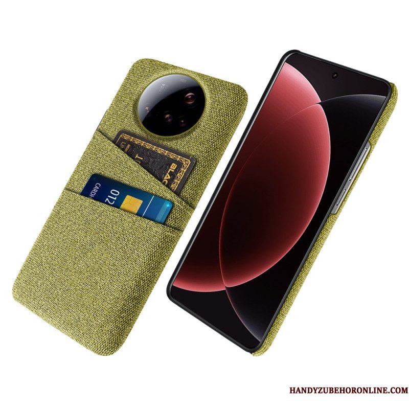 Hoesje Xiaomi 15 Ultra Stoffen Dubbele Kaarthouder