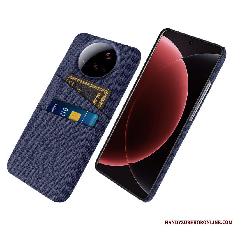 Hoesje Xiaomi 15 Ultra Stoffen Dubbele Kaarthouder