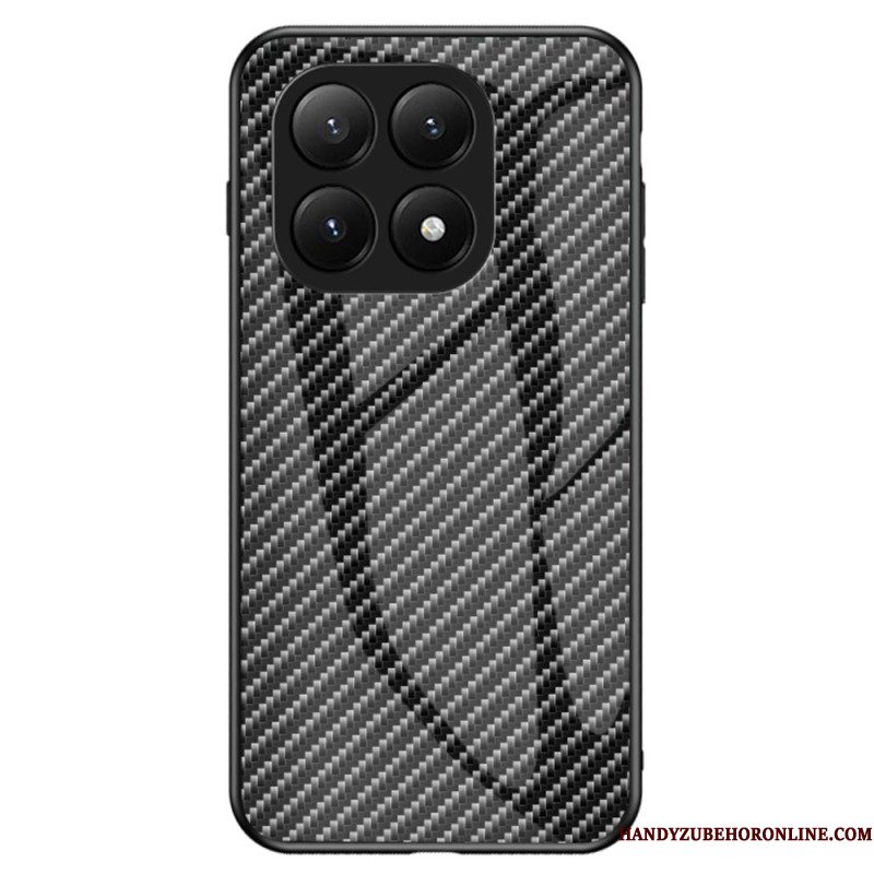 Hoesje Xiaomi 15t Gehard Glas Met Koolstofvezel Bescherming Hoesje