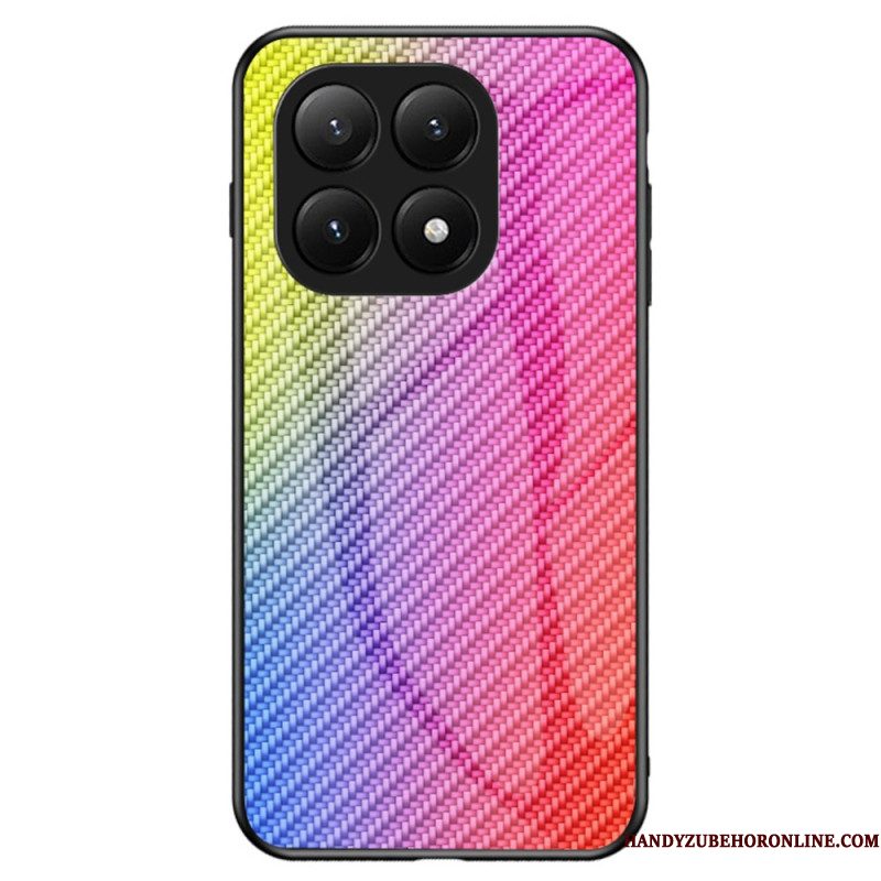 Hoesje Xiaomi 15t Gehard Glas Met Koolstofvezel Bescherming Hoesje