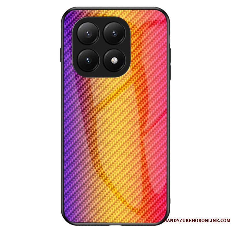 Hoesje Xiaomi 15t Gehard Glas Met Koolstofvezel Bescherming Hoesje