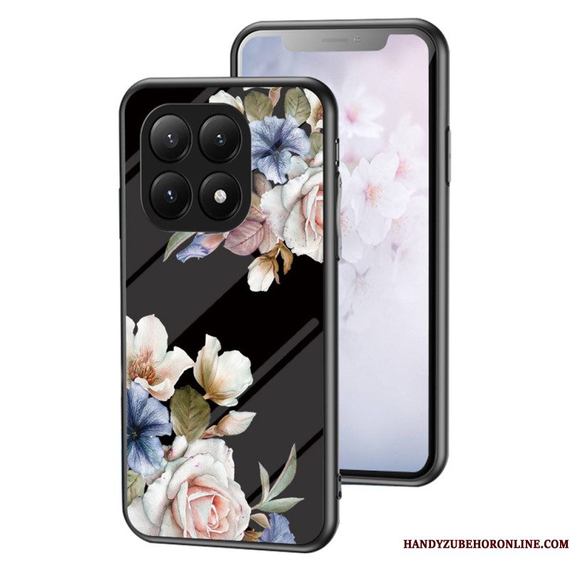 Hoesje Xiaomi 15t Pro Bloemenprint Gehard Glas Bescherming Hoesje