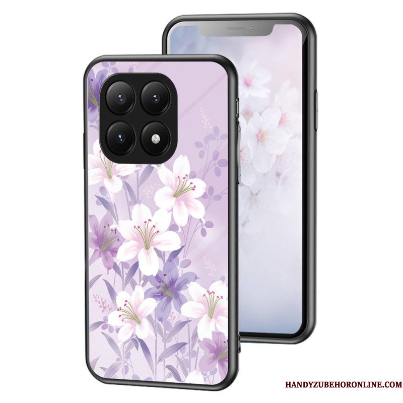 Hoesje Xiaomi 15t Pro Bloemenprint Gehard Glas Bescherming Hoesje