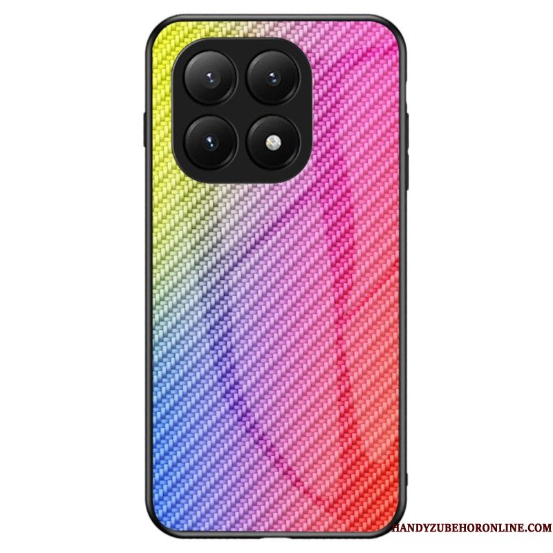 Hoesje Xiaomi 15t Pro Gehard Glas Met Koolstofvezel