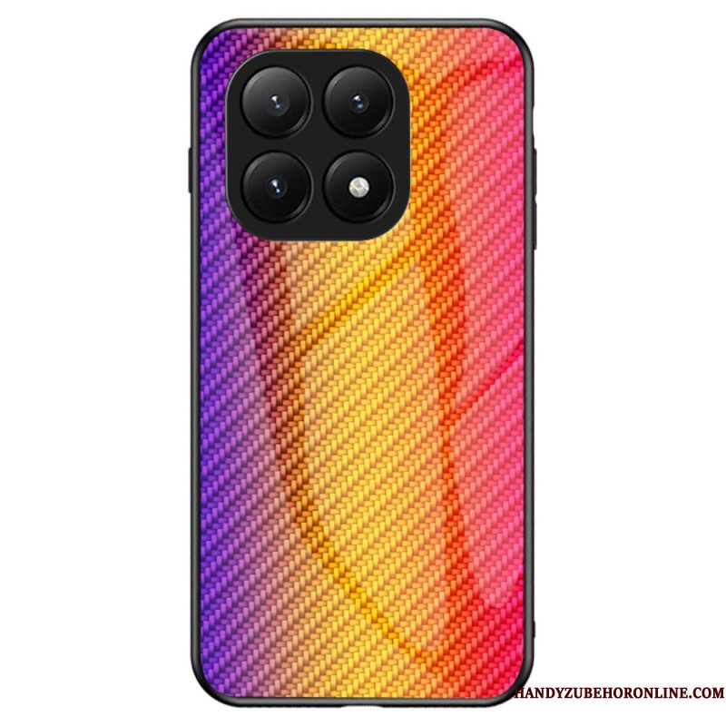 Hoesje Xiaomi 15t Pro Gehard Glas Met Koolstofvezel