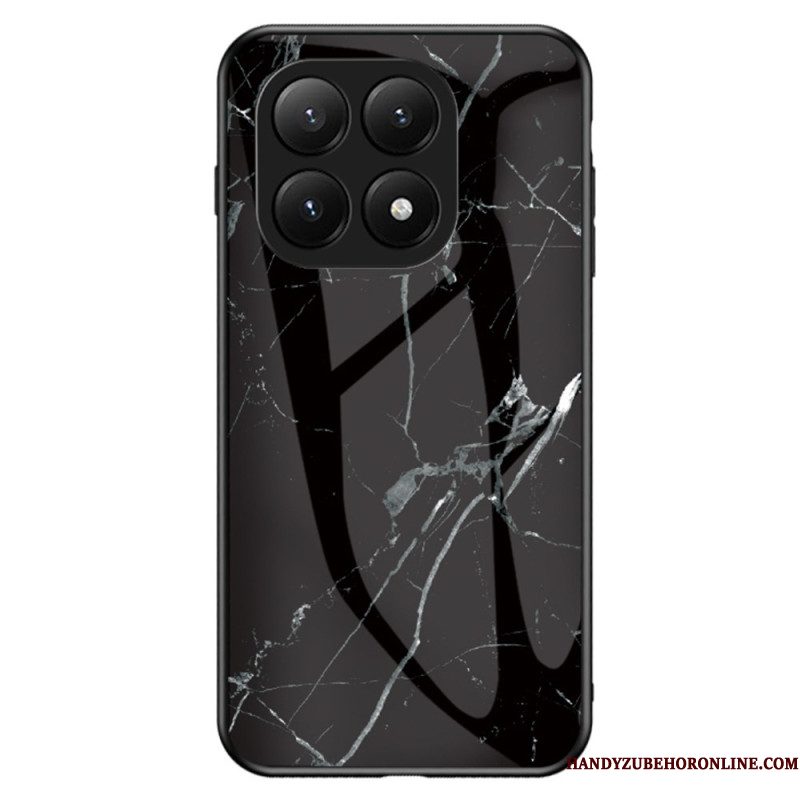 Hoesje Xiaomi 15t Pro Gehard Glas Met Marmerlook Bescherming Hoesje