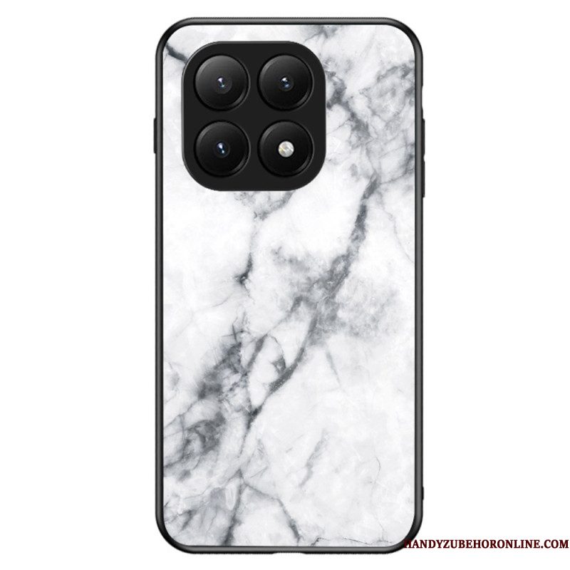 Hoesje Xiaomi 15t Pro Gehard Glas Met Marmerlook Bescherming Hoesje