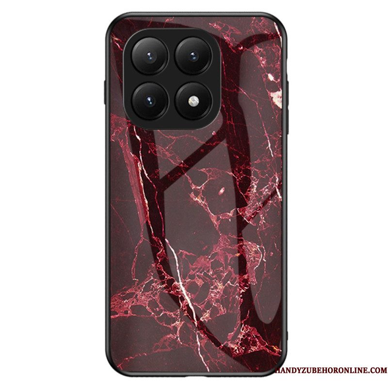 Hoesje Xiaomi 15t Pro Gehard Glas Met Marmerlook Bescherming Hoesje