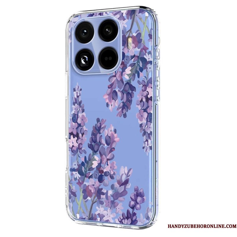 Hoesje Xiaomi 15t Pro Transparant Met Bloemenmotief