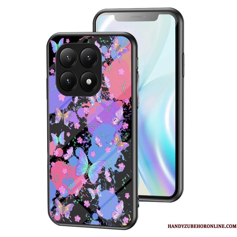 Hoesje Xiaomi 15t Pro Vlinders Van Gehard Glas