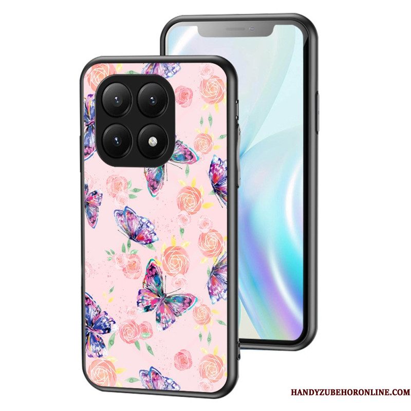Hoesje Xiaomi 15t Pro Vlinders Van Gehard Glas