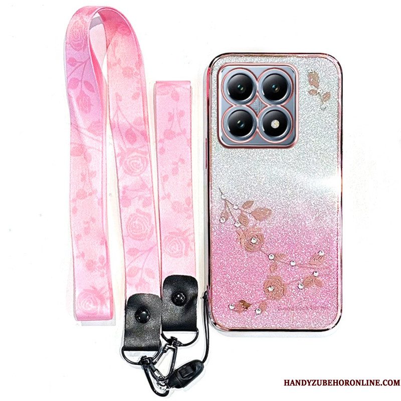 Hoesje Xiaomi 15t Strass Bandje Kadem Bescherming Hoesje