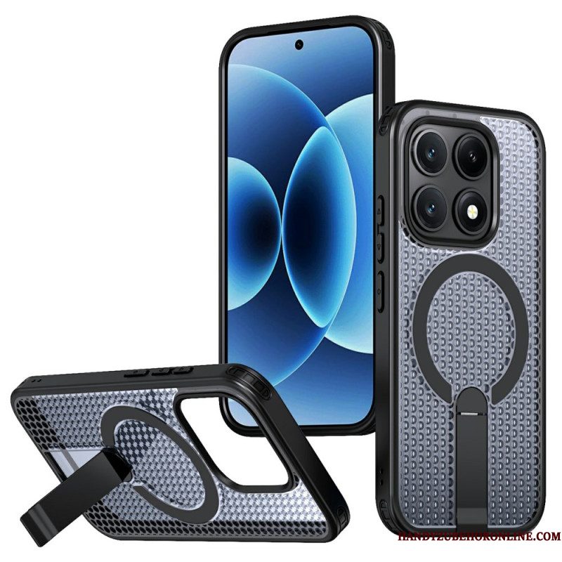 Hoesje Xiaomi 17 Magnetische Rasterstructuur Met Standaard Bescherming Hoesje