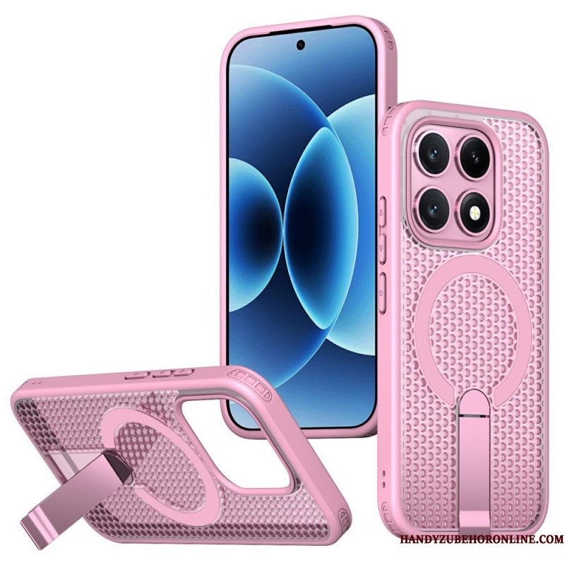 Hoesje Xiaomi 17 Magnetische Rasterstructuur Met Standaard Bescherming Hoesje