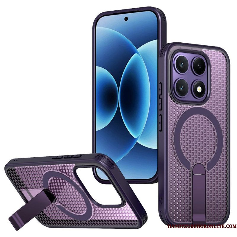 Hoesje Xiaomi 17 Magnetische Rasterstructuur Met Standaard Bescherming Hoesje