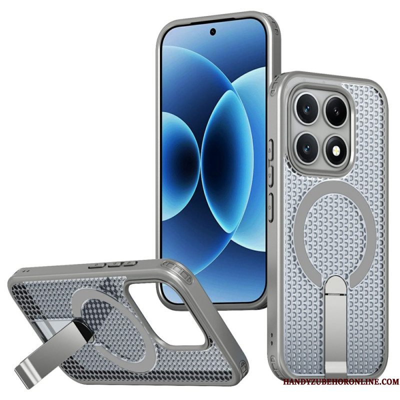 Hoesje Xiaomi 17 Magnetische Rasterstructuur Met Standaard Bescherming Hoesje