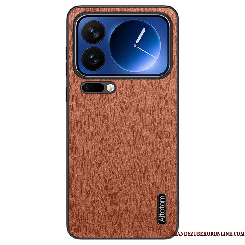 Hoesje Xiaomi 17 Pro Azns Houtnerf Bescherming Hoesje