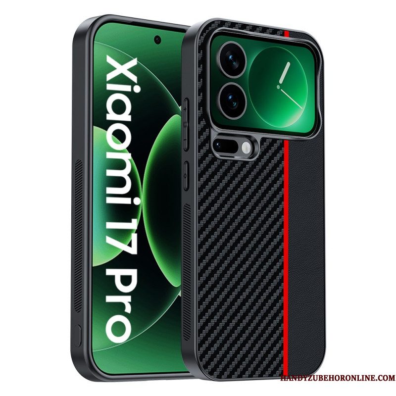 Hoesje Xiaomi 17 Pro Koolstofvezeltextuur
