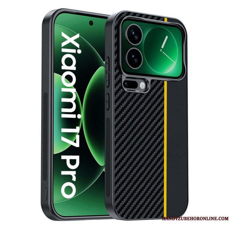 Hoesje Xiaomi 17 Pro Koolstofvezeltextuur