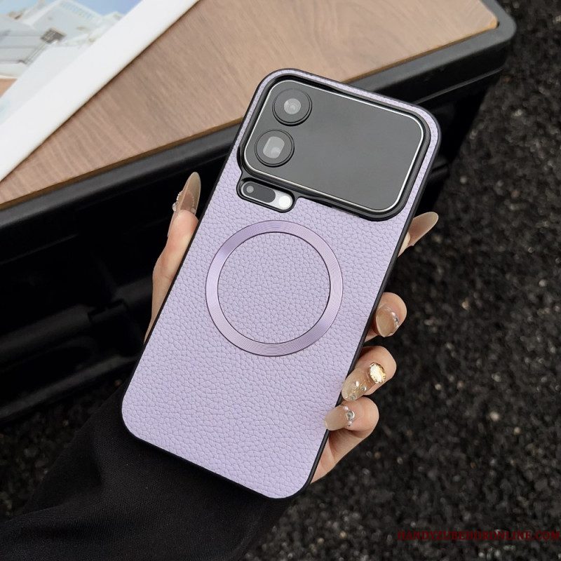 Hoesje Xiaomi 17 Pro Magnetisch Met Lychee-textuur Bescherming Hoesje