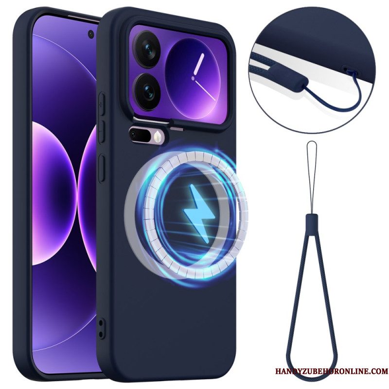 Hoesje Xiaomi 17 Pro Magnetisch Met Vloeibare Siliconen Bescherming Hoesje