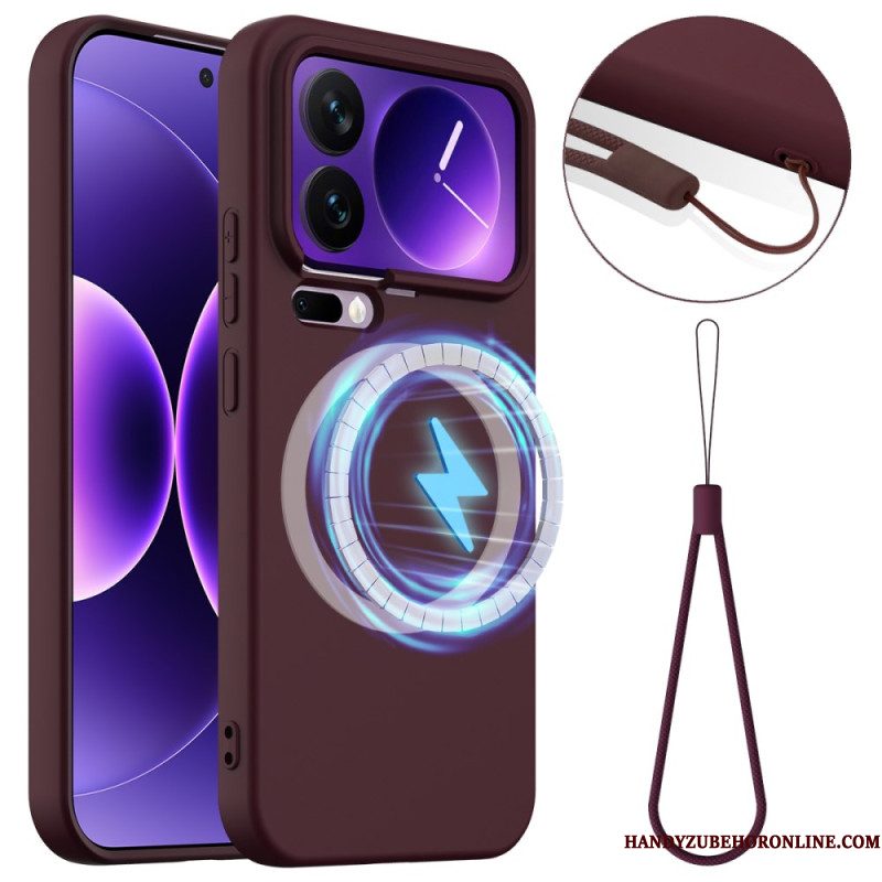 Hoesje Xiaomi 17 Pro Magnetisch Met Vloeibare Siliconen Bescherming Hoesje