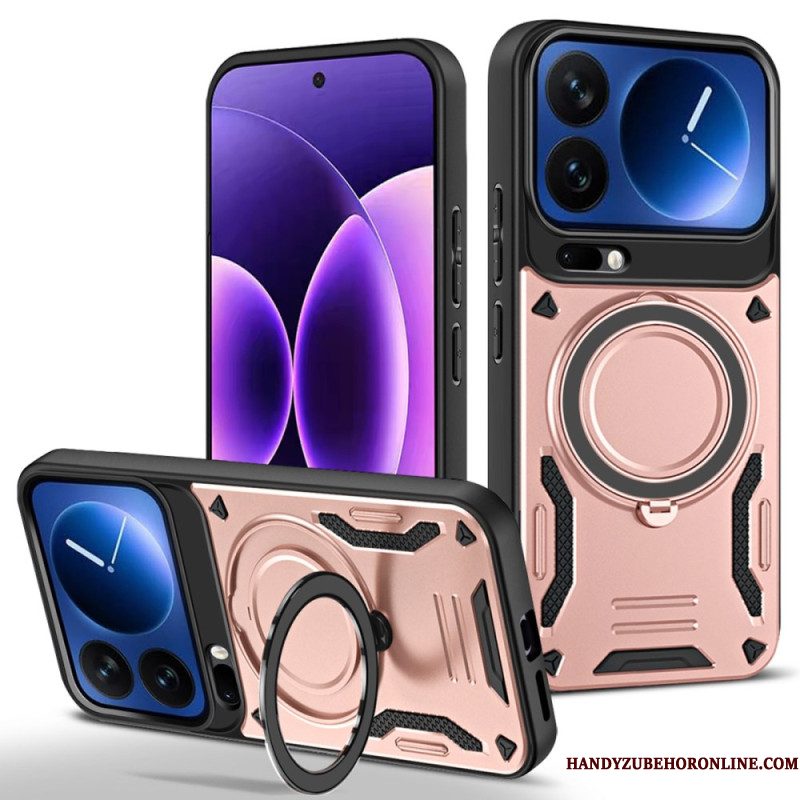 Hoesje Xiaomi 17 Pro Magnetische Sluiting Met Draaibare Standaard