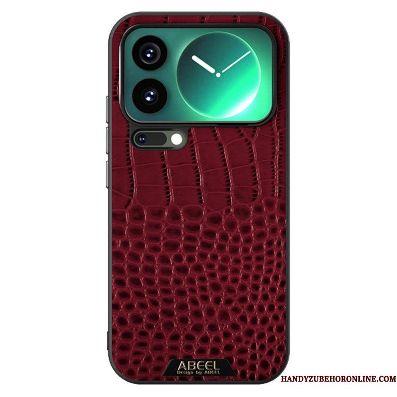 Hoesje Xiaomi 17 Pro Max Abeel Met Krokodillenprint Bescherming Hoesje
