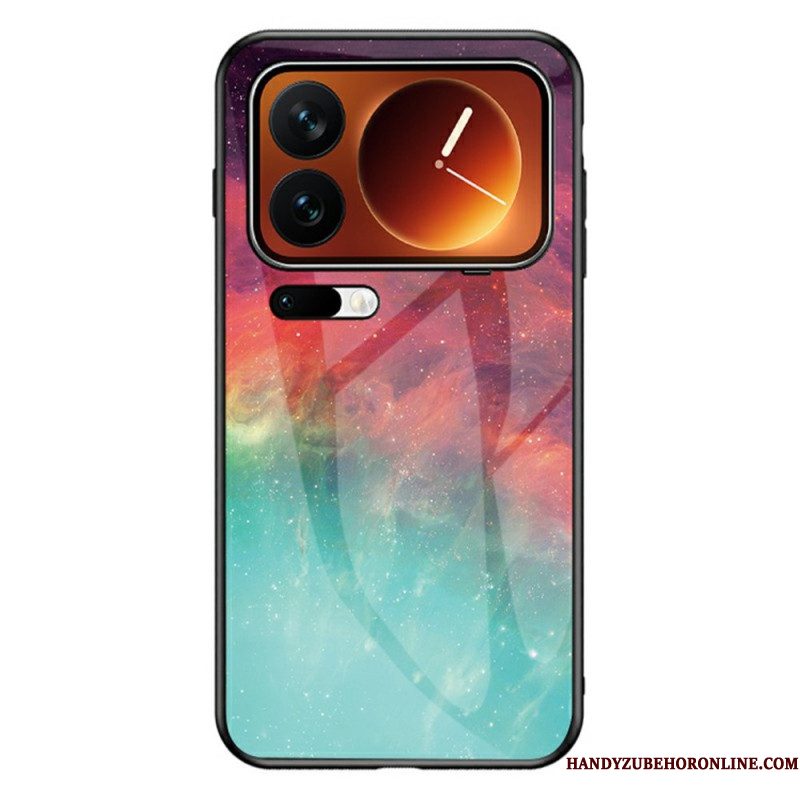 Hoesje Xiaomi 17 Pro Max Gehard Glas In Hemelsblauw