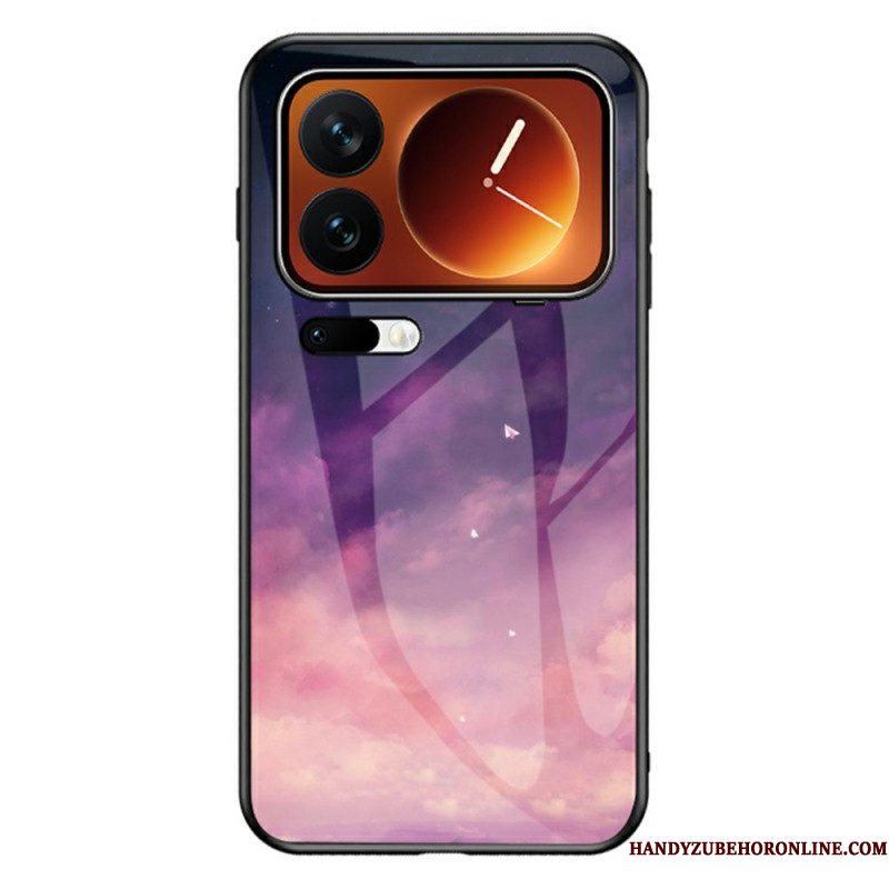Hoesje Xiaomi 17 Pro Max Gehard Glas In Hemelsblauw