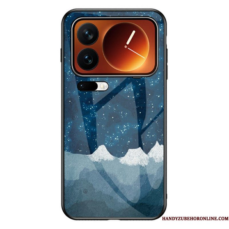Hoesje Xiaomi 17 Pro Max Gehard Glas In Hemelsblauw