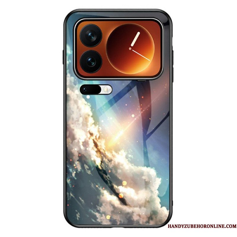 Hoesje Xiaomi 17 Pro Max Gehard Glas In Hemelsblauw