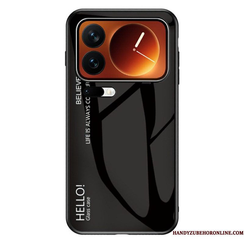 Hoesje Xiaomi 17 Pro Max Gehard Glas Met Hello-logo