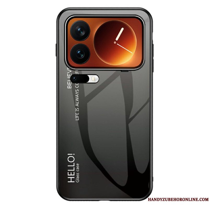 Hoesje Xiaomi 17 Pro Max Gehard Glas Met Hello-logo