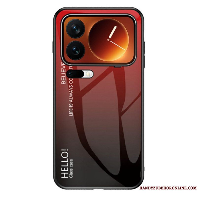Hoesje Xiaomi 17 Pro Max Gehard Glas Met Hello-logo