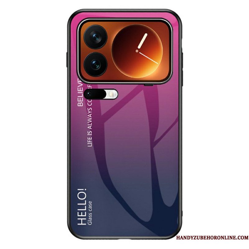 Hoesje Xiaomi 17 Pro Max Gehard Glas Met Hello-logo
