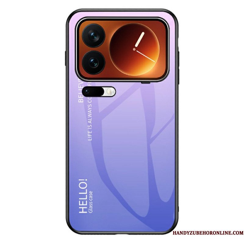 Hoesje Xiaomi 17 Pro Max Gehard Glas Met Hello-logo