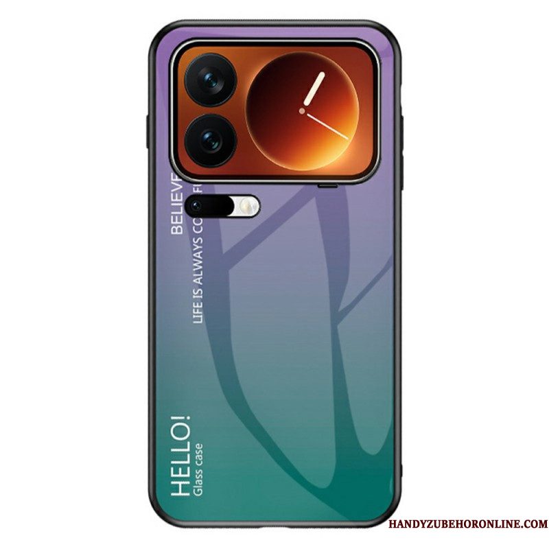 Hoesje Xiaomi 17 Pro Max Gehard Glas Met Hello-logo