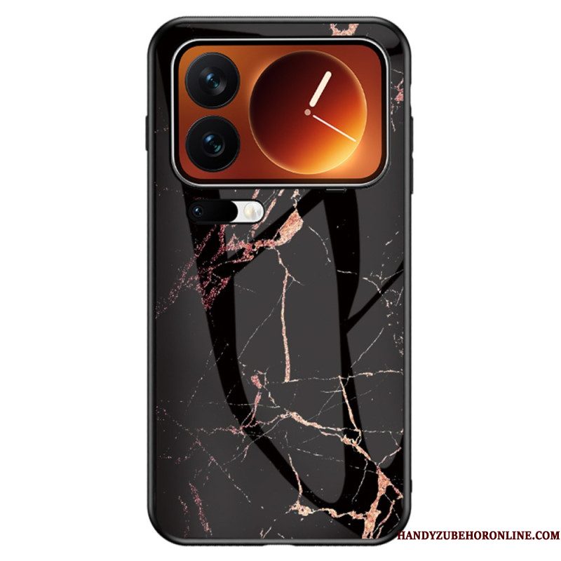 Hoesje Xiaomi 17 Pro Max Gehard Glas Met Marmerpatroon
